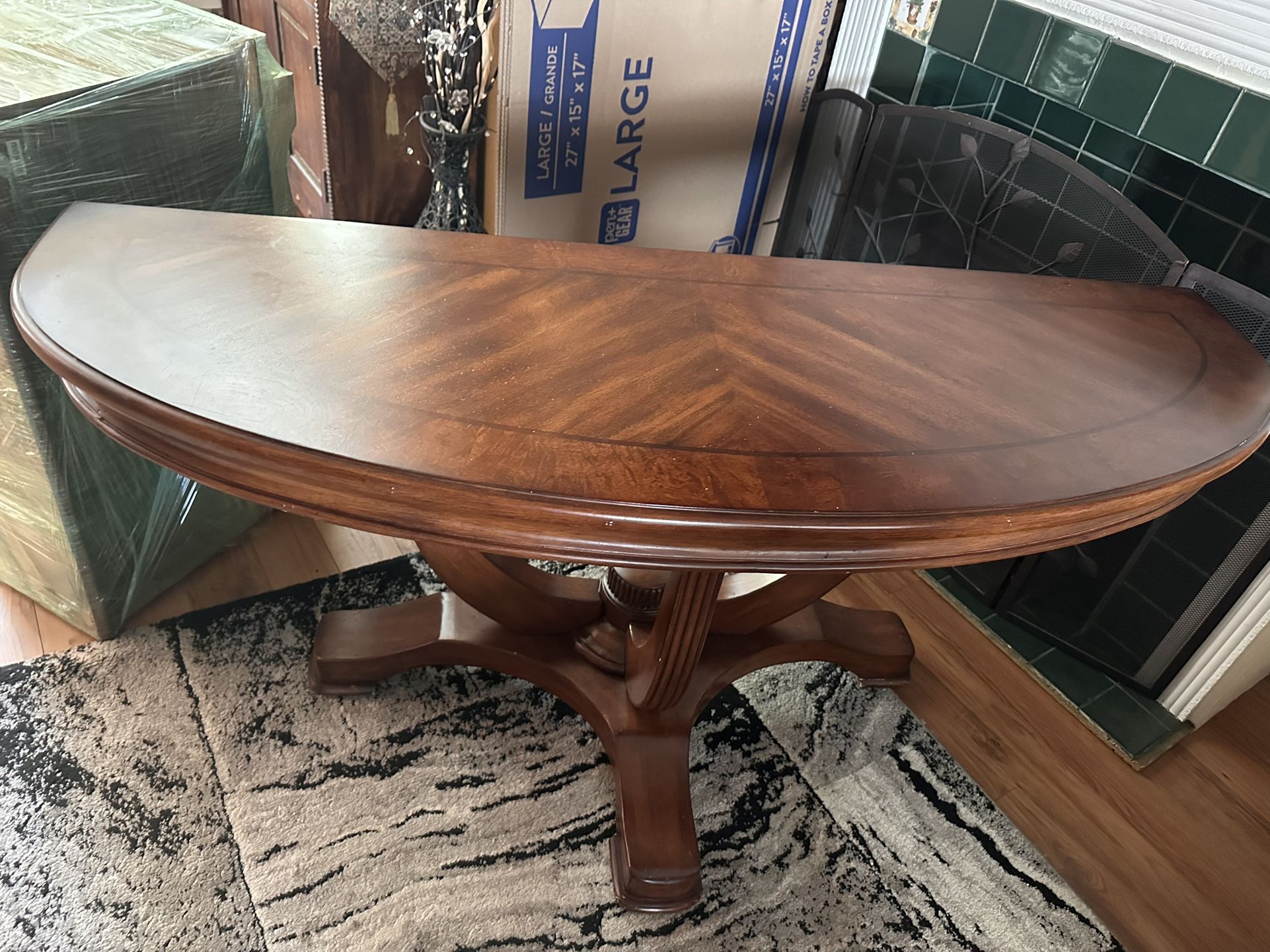 Wood Console Table
