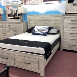 🇺🇸HUGE Blowout Furniture Sale!🇺🇸 Brand New 5PC a Queen Size Platform Storage Bedroom Set! $50 Down Takes It Home Today! 
