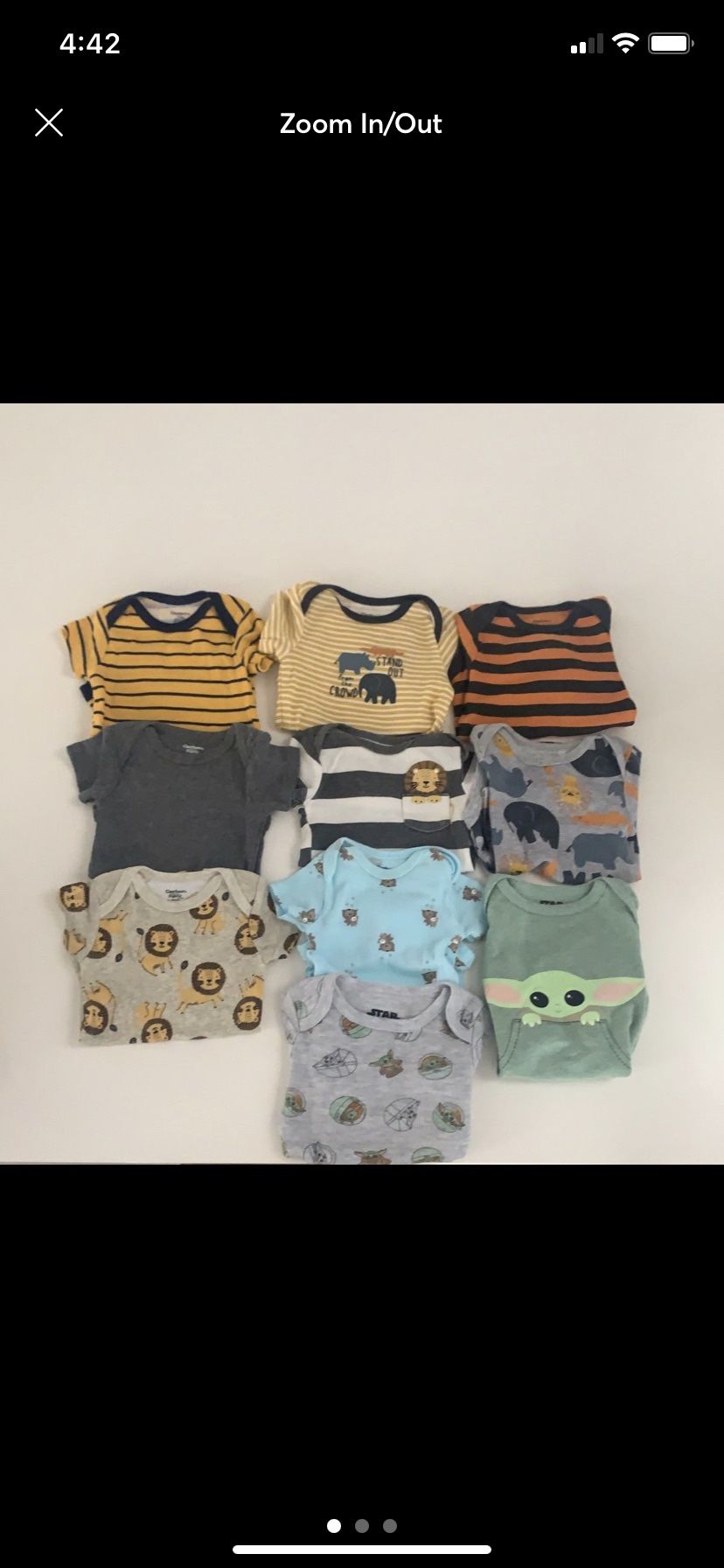 10 Baby Newborn Onesies Gerber /Disney