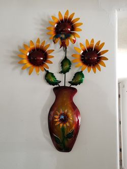 Metal art Wall flower