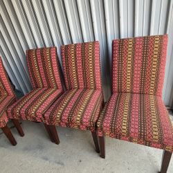4 High Back Dinning Room Chairs