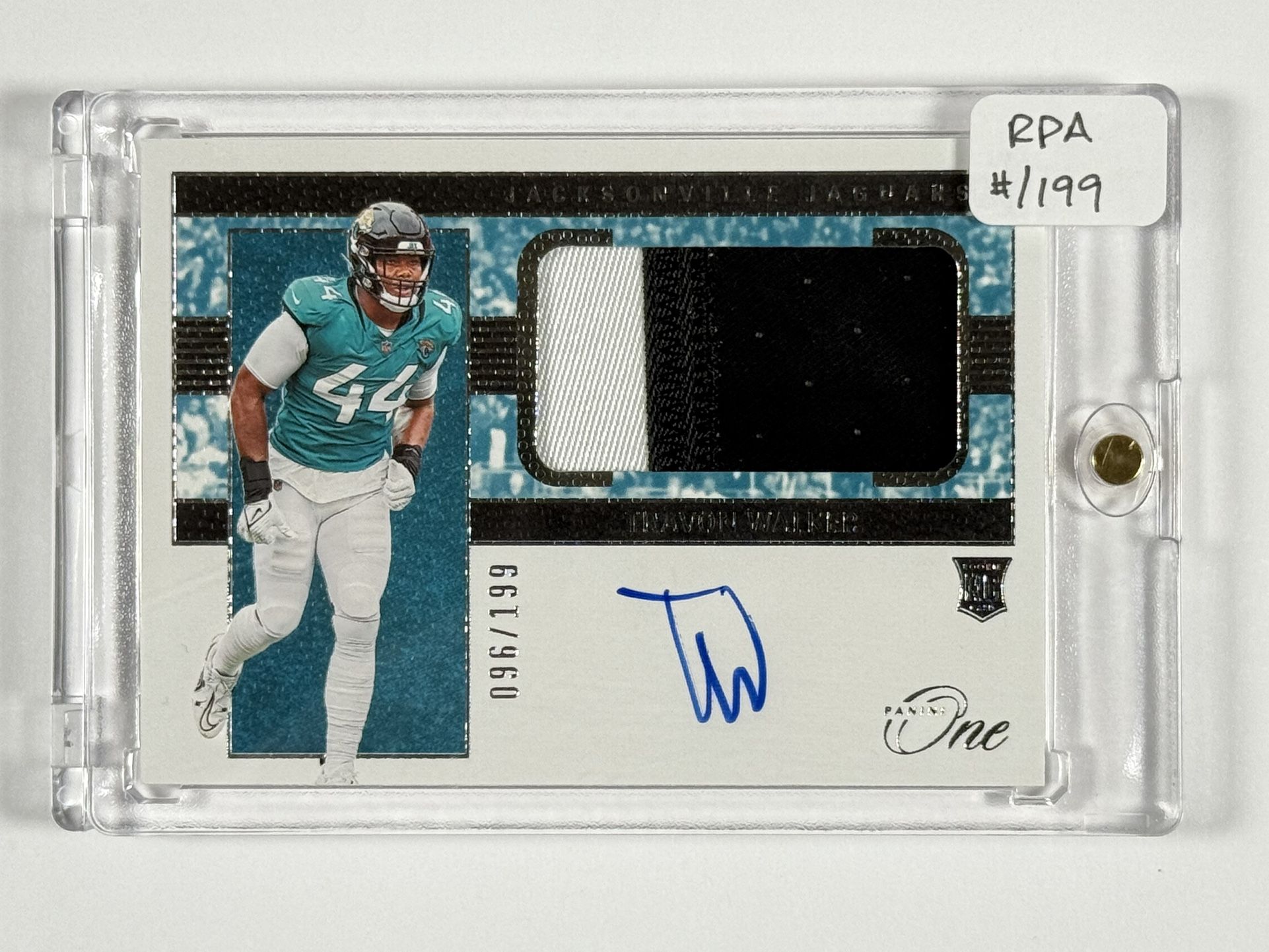 2022 Panini One #1 Travon Walker RPA #/199