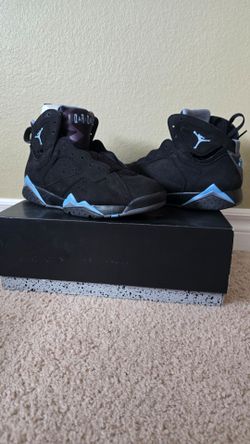 Air Jordan 7 Black University Blue Sneakers