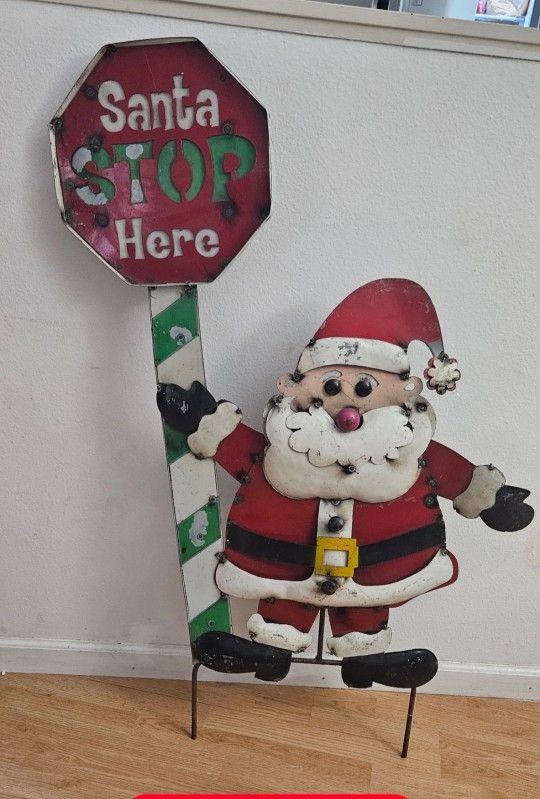Santa Claus Metal ,Decoration