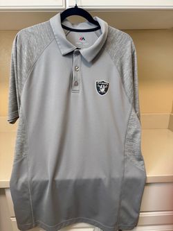 Raiders Magestic NFL Polo Shirt men’s large