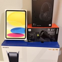 PS 5 Box only, iPad Box Only, JBL5 Box Only, Beats Studio 3 Box Only, Alexa Echo Dot Box Only 