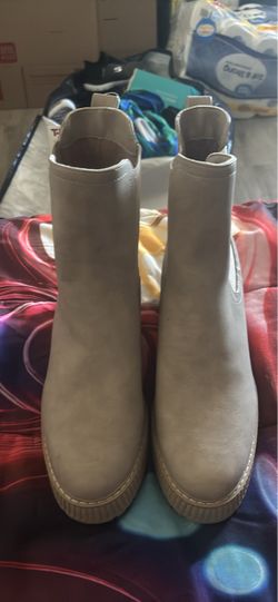 Brand New Beige Low Boot-size 10