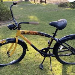 Original handmade Tiki beach cruiser bicycle