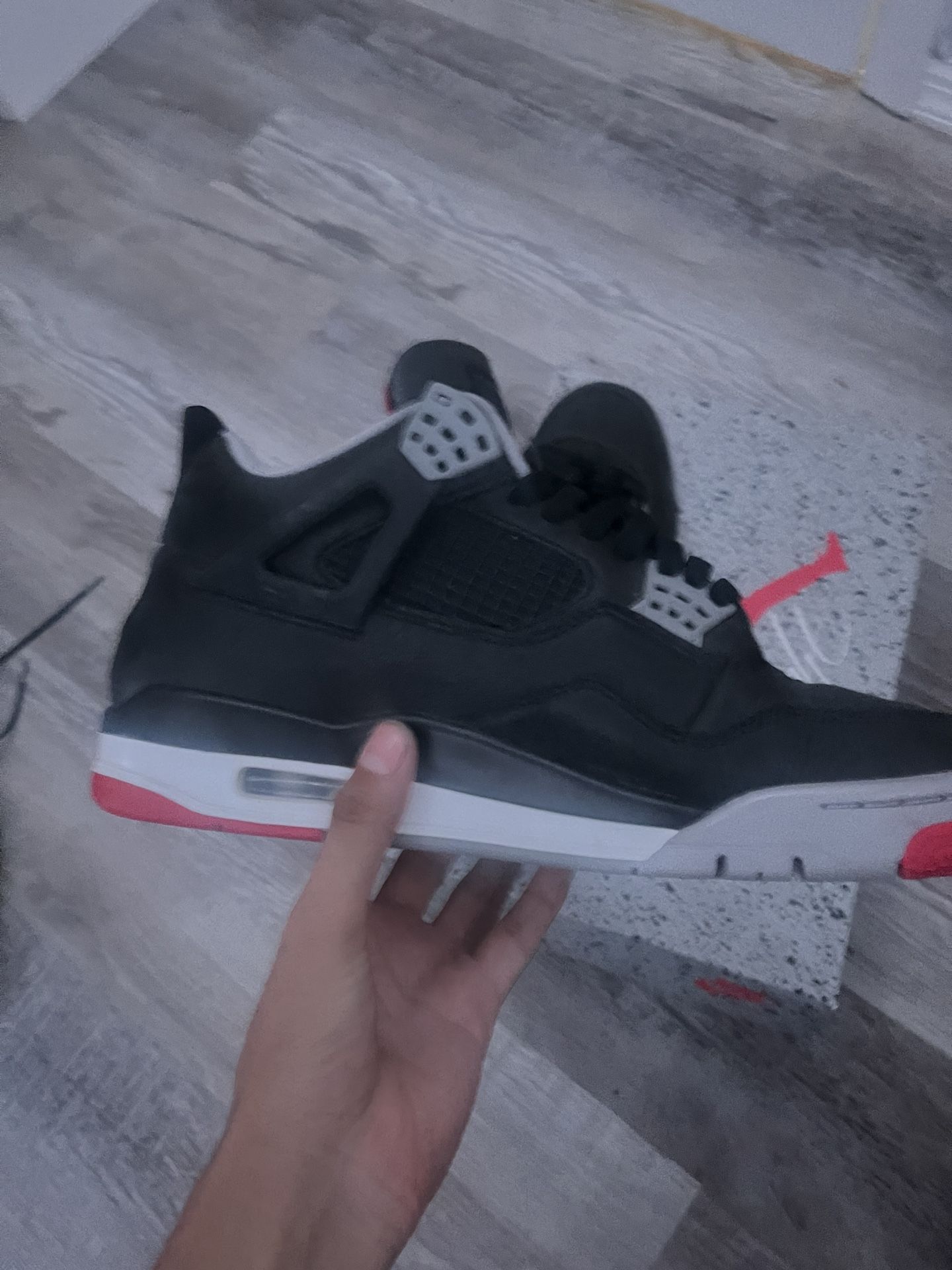 Jordan 4 Bred Size 10.5 Men