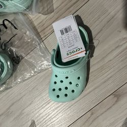Mint Green Crocs