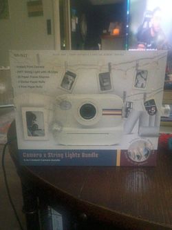 MVMT 5 in 1 instant print camera w/String lights