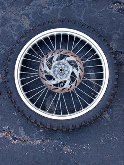 1994 ktm 550 front wheel and rotor 21x 1.80