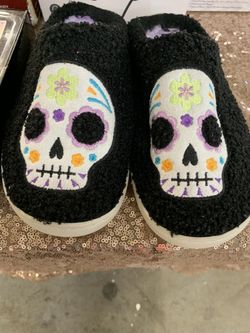 Sugar Skull Slippers