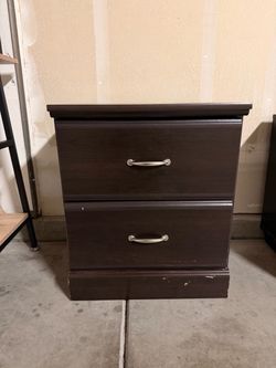 Nightstand (with 2 - Drawers)