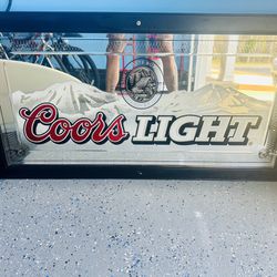 Rare Coors Light Huge Mirror Picture From The Early 1990S Perfect Condition Retails At $225