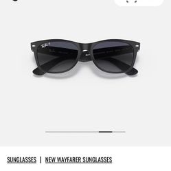 Ray Bans  New Wayfarer Polarized Black Matte 