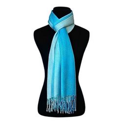 Beautiful Blue Ombré Pashmina Scarf 
