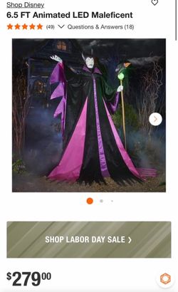 Animated LED Maleficent Halloween decorations