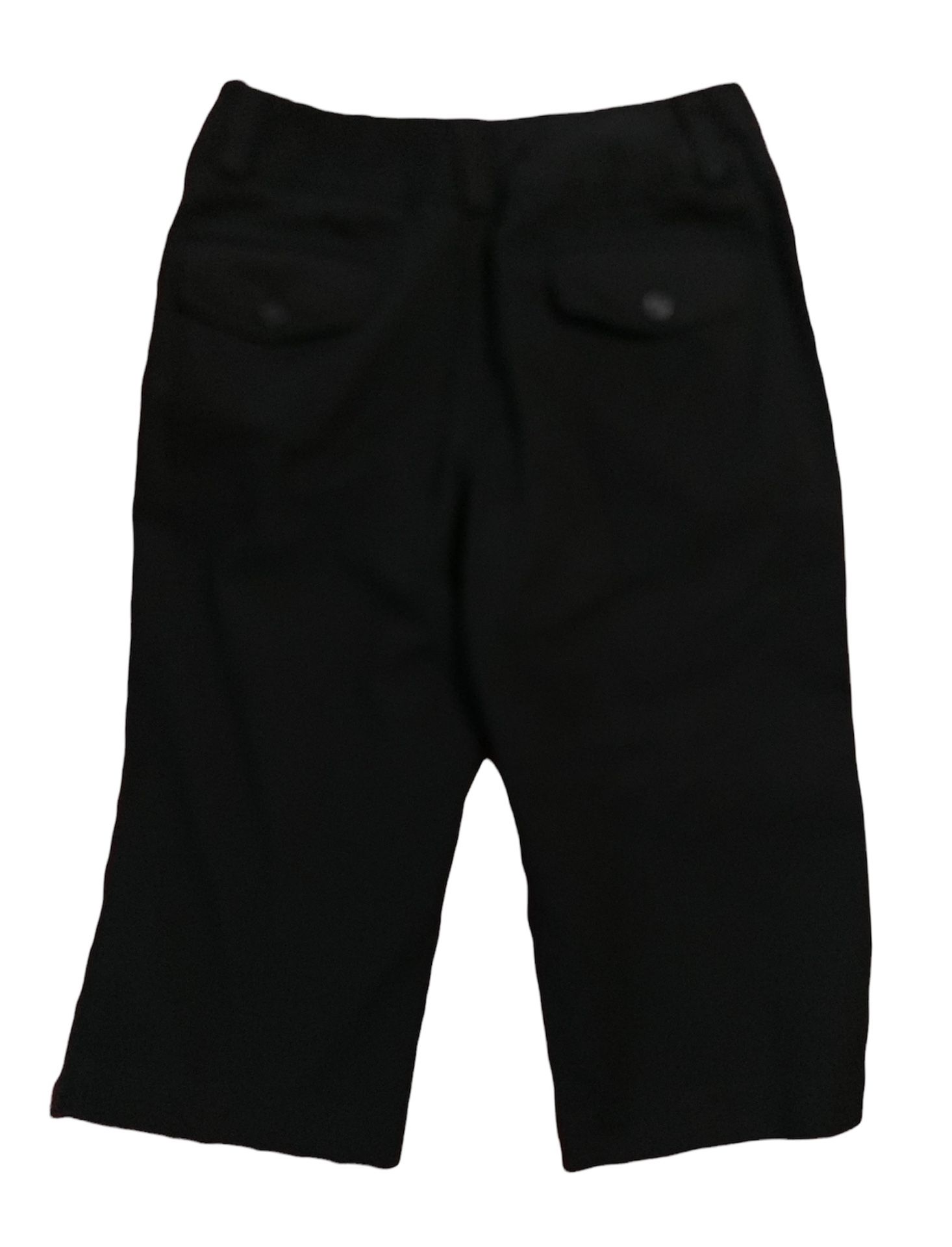 Larry Levine Women’s Black Double-Hook Closure Stretch Capri Pants Size 10