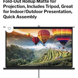 80 inch Projector Screen with Tripod Stand