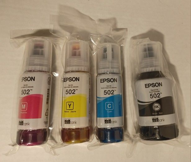 Epson Genuine Tank Ink Refills Expire 06/2028 New, Sealed