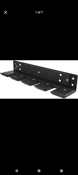 Yes4All Vertical Wall Mounted Olympic Barbell Holder, Barbell Storage Rack, Hanging Barbell Rack for Home Fitness Equipment