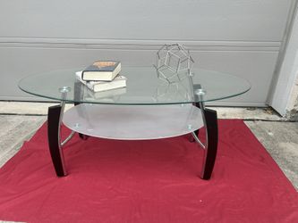 Fynn Glass Top Coffee Table ( read description )