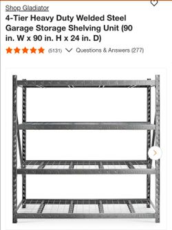 Gladiator rack 90" slightly used