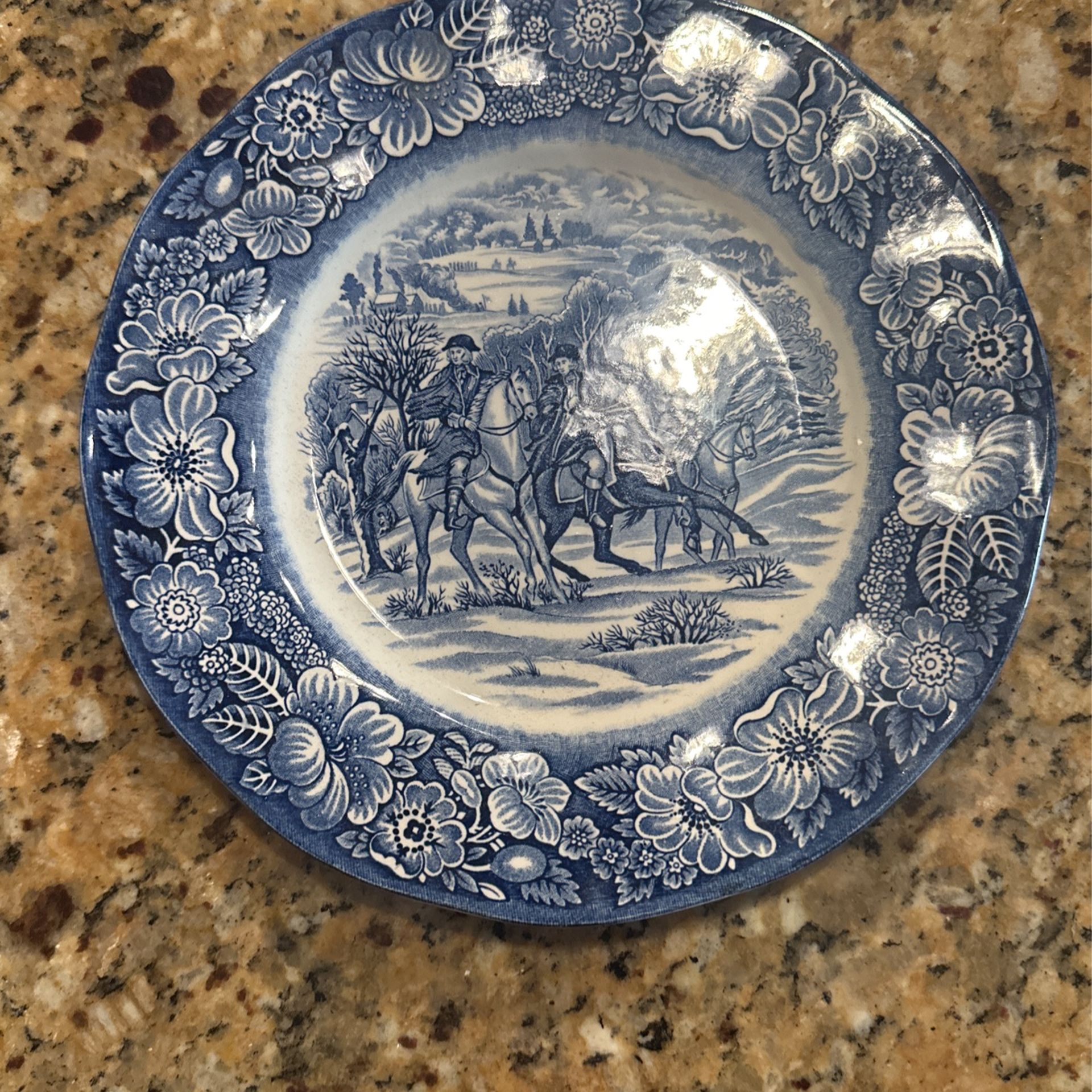 Liberty Blue Lunch Plate