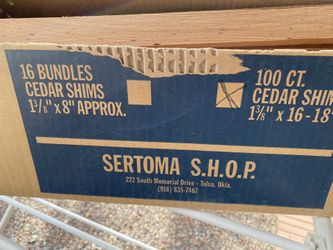 Shims, Cedar 16-18 inch  long