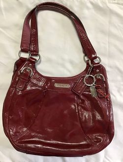 COACH Madison Maggie Leather Boho Handbag + Wallet set