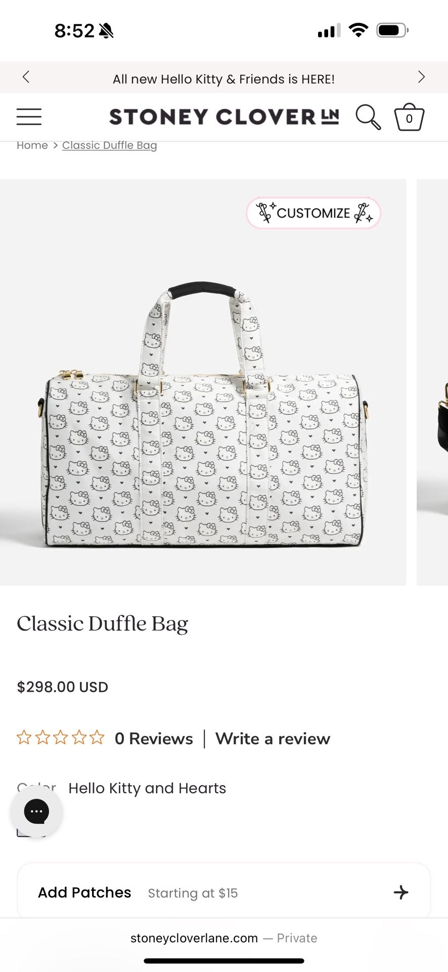 Hello kitty Duffle Bag