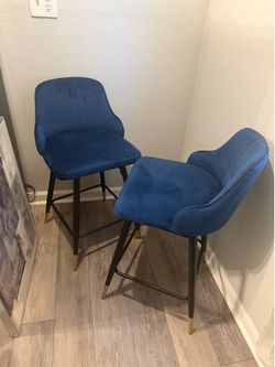 Royal Blue Bar Stools