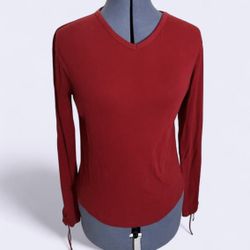 American Eagle Outfitters Red V-Neck  Women’s T-shirt Size L