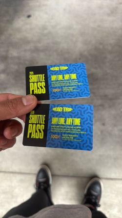 (2) Head Trip Shuttles Passes 50$