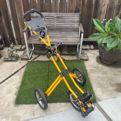 Sun Mountain Original Speed Cart Push Pull 3-Wheel Golf Cart Collapsible