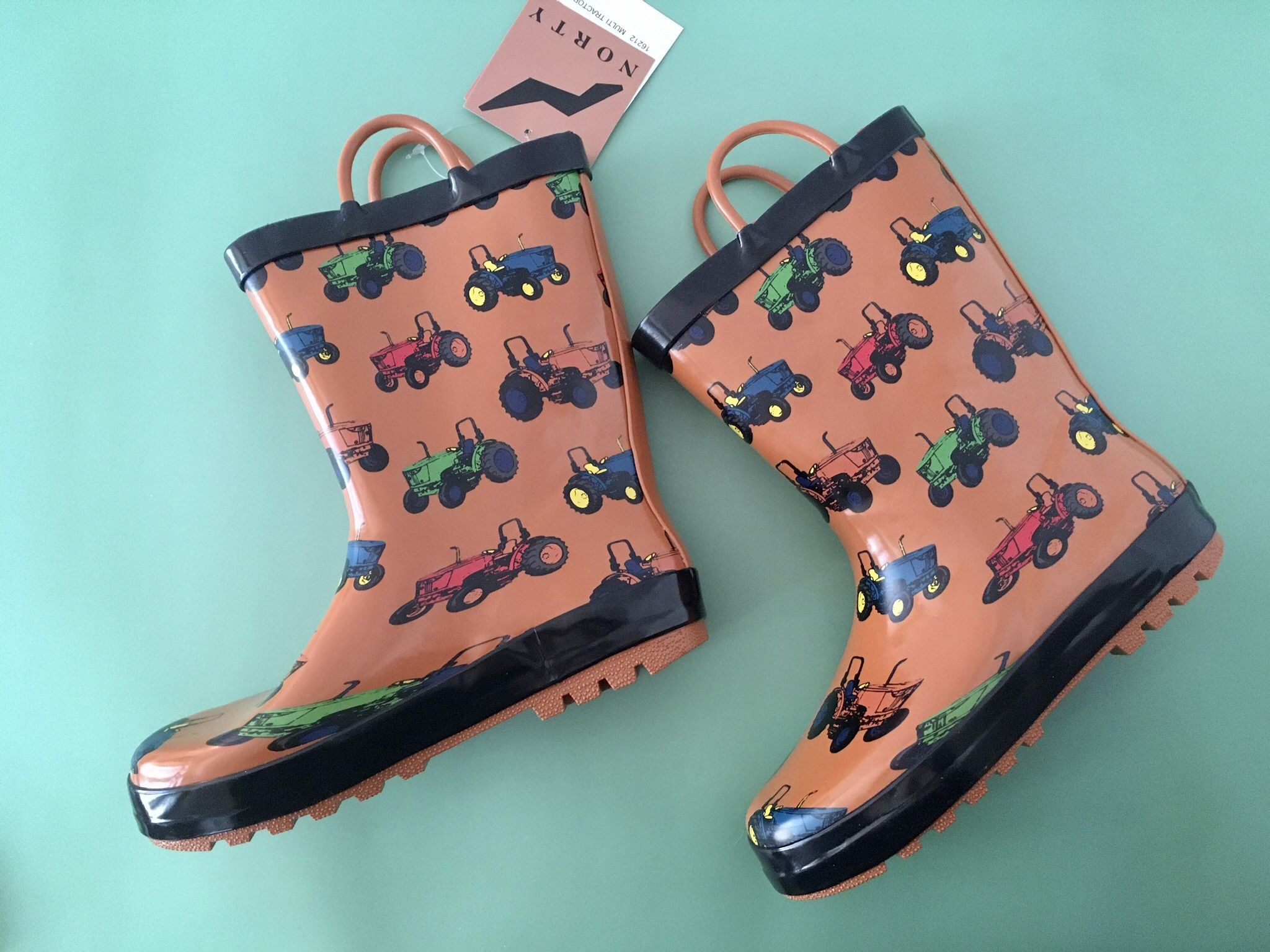 Tractor Rain Boots, Size 2