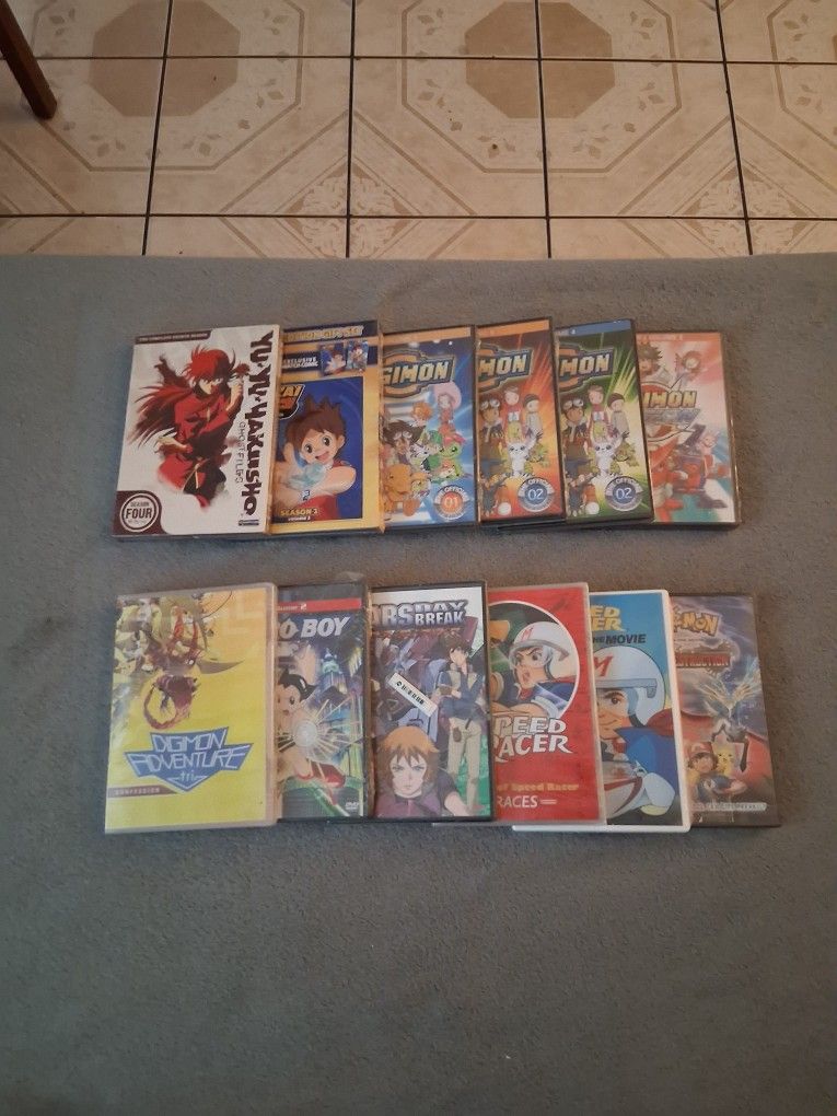 Lot Of 12 Anime English Dub DVDs