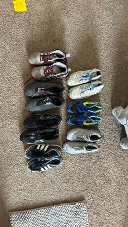Bundle of well loved sneakers