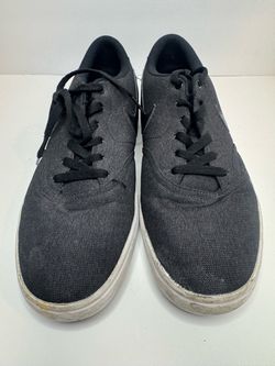 Nike SB Check Solarsoft Black Canvas Sneakers Men's Size 11.5