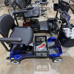 Mobility Scooter for Adults & Seniors with Removable Battery, Cruise & Airport Approved, Foldable Motorized Scooters with Dual Basket, Phone & Cup Hol
