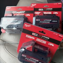 Milwaukee 8.0 Red Lithium Forge Batteries 
