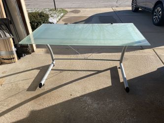 Glass Desk (30”x55”x30”) Used