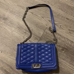 Rebecca Minkoff Quilted Purse Blue Used
