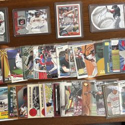 Cleveland Indians 35 Card Lot - Autos, Numbered, Inserts