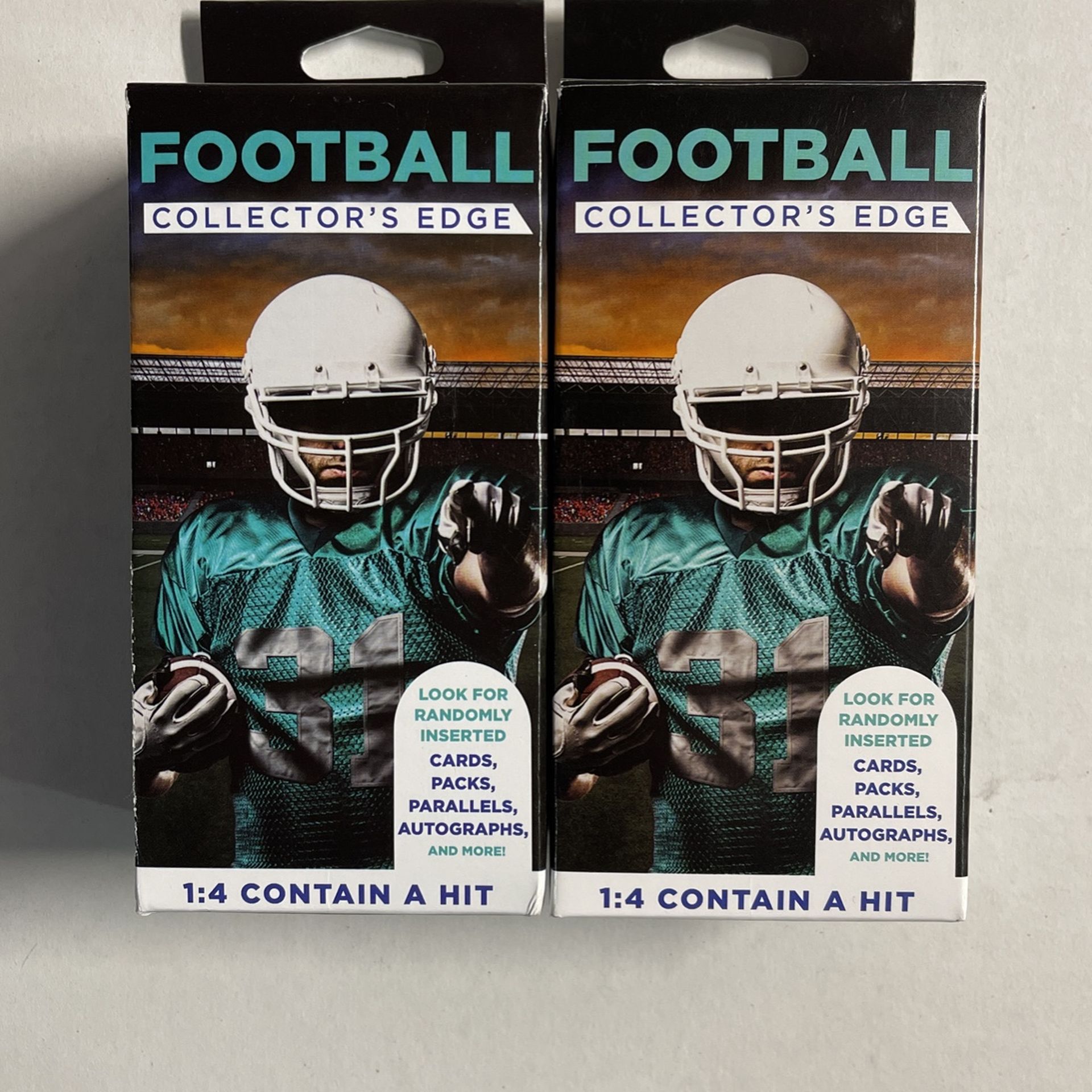 (2) Football Blaster Box 1:4 Contains A Hit Sealed Fairfield Collector’s Edge New!