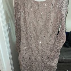 Jump Apparel Nude open back long sleeve dress - Large