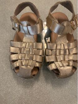 7T Gold sandals
