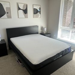 Nectar Premier Mattress QUEEN With Malm Bed frame 