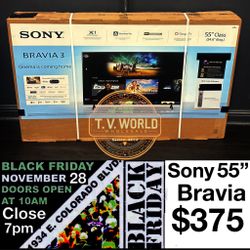 Sony Bravia 55 Inch 4K Tv Smart Bravia 3 Black Friday Sale